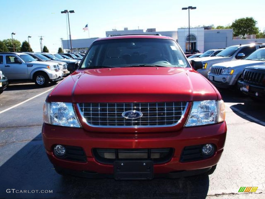 2004 Explorer XLT 4x4 - Redfire Metallic / Graphite photo #8