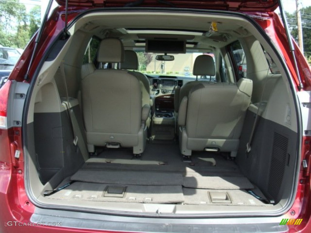 2011 Sienna Limited AWD - Salsa Red Pearl / Bisque photo #20