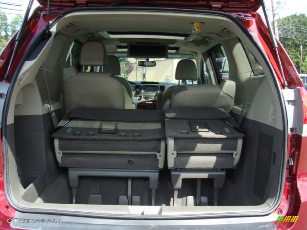 2011 Sienna Limited AWD - Salsa Red Pearl / Bisque photo #21