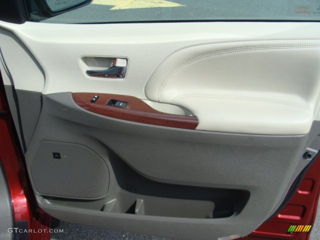 2011 Sienna Limited AWD - Salsa Red Pearl / Bisque photo #24