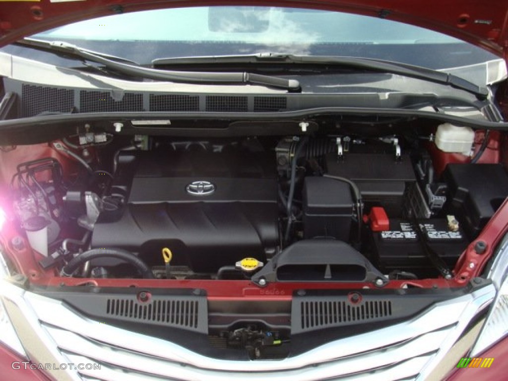 2011 Sienna Limited AWD - Salsa Red Pearl / Bisque photo #29