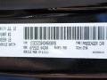 PX8: Black 2013 Dodge Avenger SXT Color Code