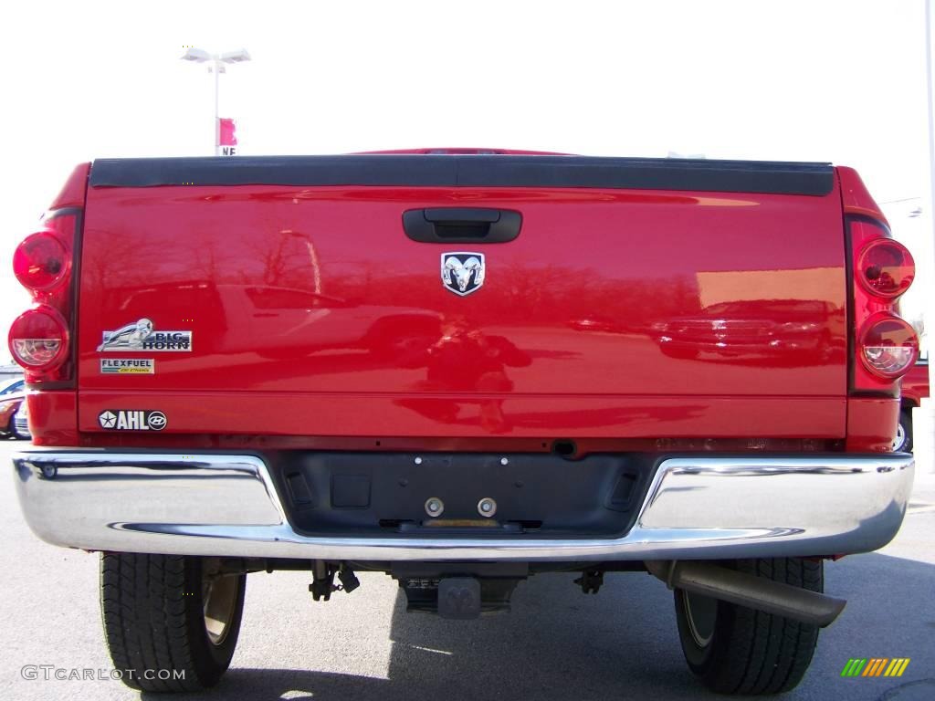 2008 Ram 1500 Big Horn Edition Quad Cab - Flame Red / Medium Slate Gray photo #6