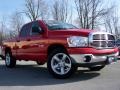 2008 Flame Red Dodge Ram 1500 Big Horn Edition Quad Cab  photo #9