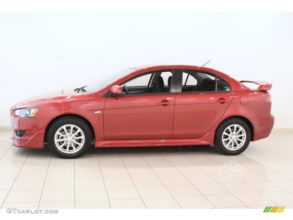 Rally Red Metallic 2012 Mitsubishi Lancer SE AWD Exterior Photo #71106337
