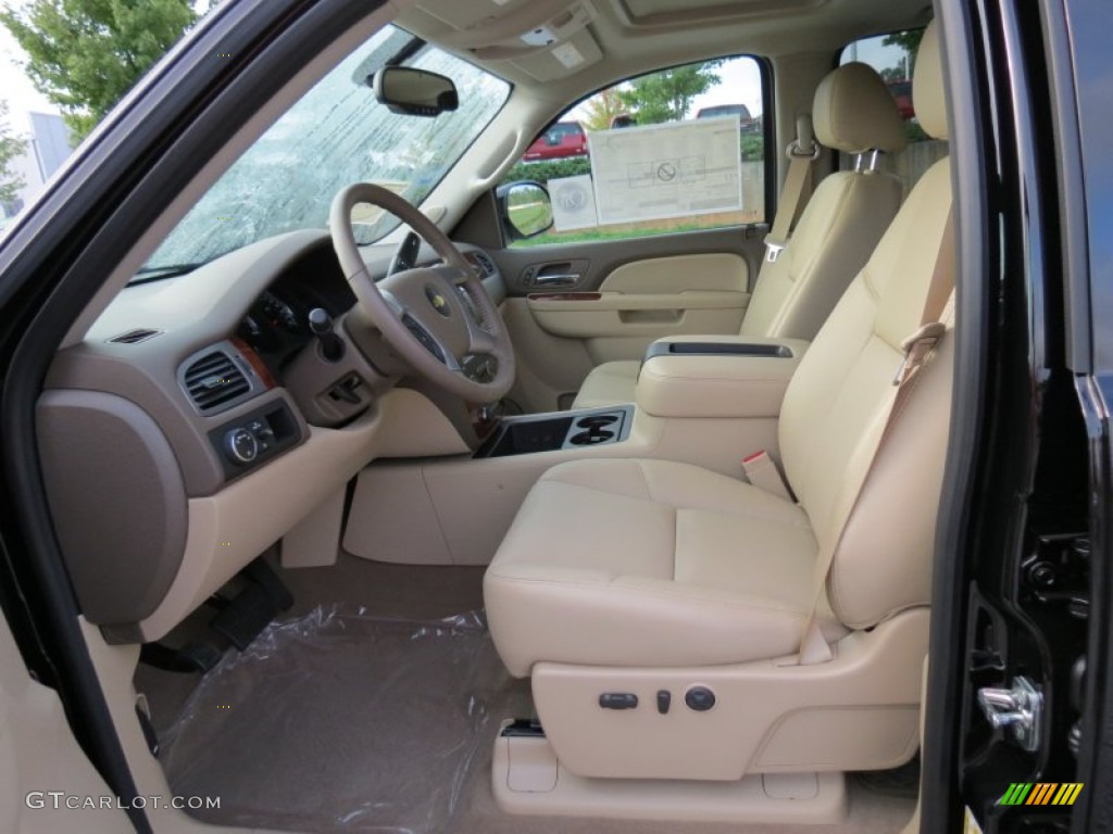 Light Cashmere/Dark Cashmere Interior 2013 Chevrolet Silverado 1500 LTZ Crew Cab Photo #71108873