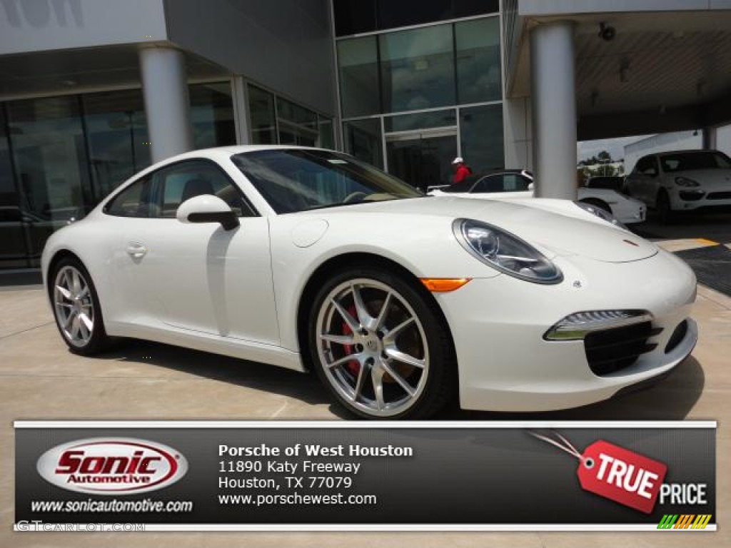 2012 911 Carrera S Coupe - Carrara White / Sand Beige photo #1