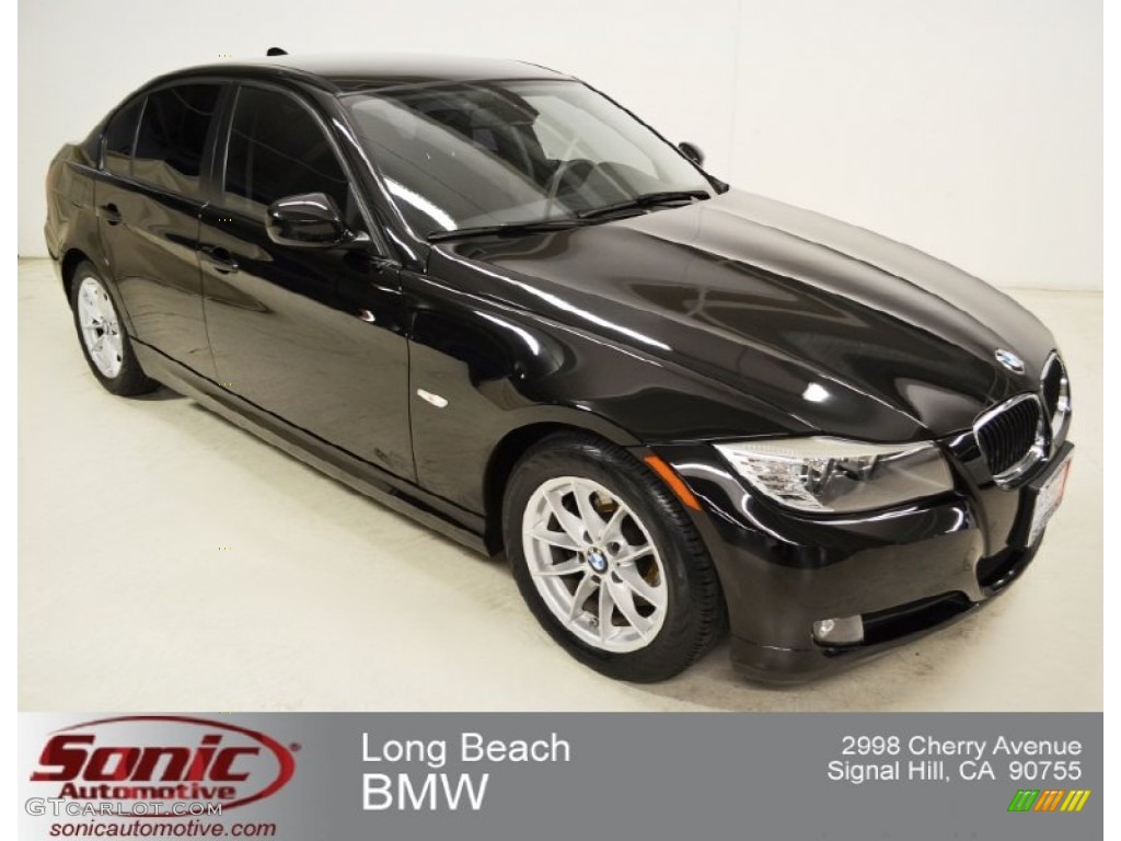 2010 3 Series 328i Sedan - Jet Black / Black photo #1