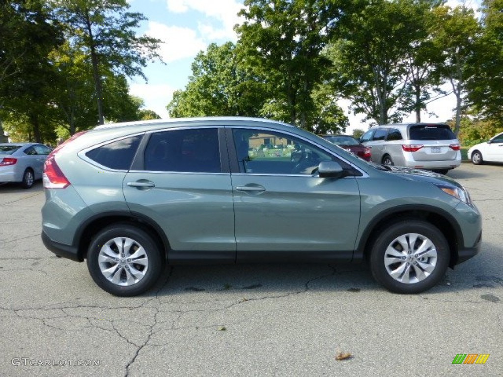 2012 CR-V EX-L 4WD - Opal Sage Metallic / Black photo #5