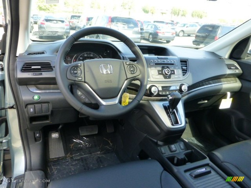 2012 CR-V EX-L 4WD - Opal Sage Metallic / Black photo #12