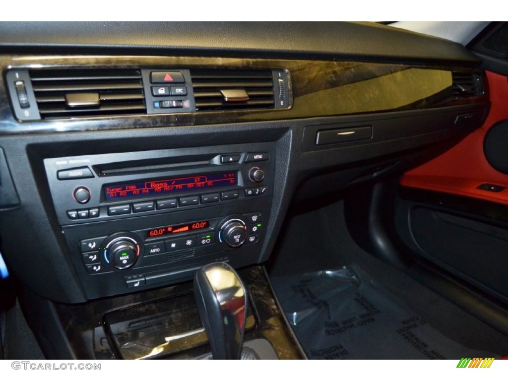 2009 3 Series 335i Coupe - Jet Black / Coral Red/Black Dakota Leather photo #19