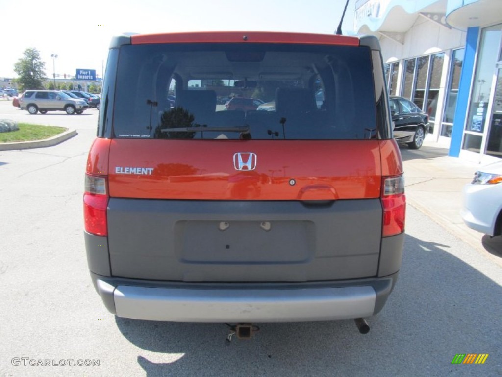 2005 Element LX - Sunset Orange Pearl / Black/Gray photo #4