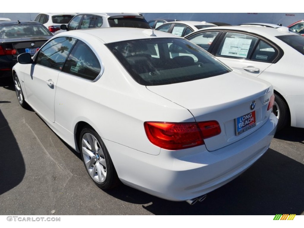 2013 3 Series 328i Coupe - Alpine White / Black photo #5