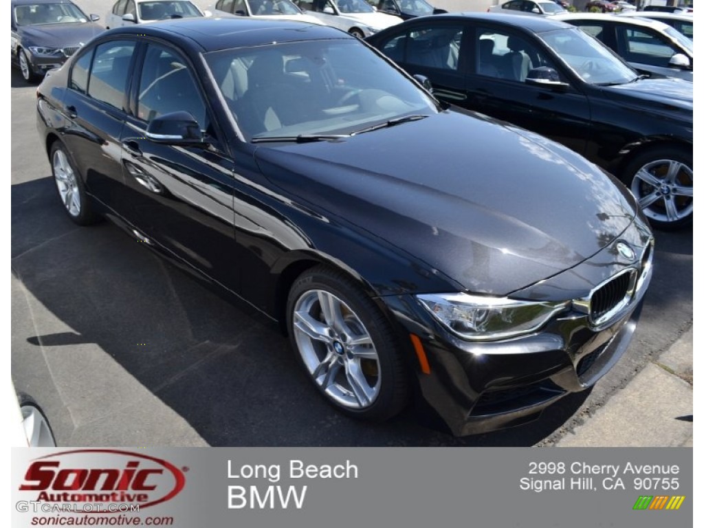 2013 3 Series 328i Sedan - Black Sapphire Metallic / Black photo #1