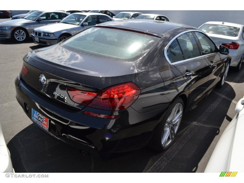 2013 6 Series 640i Gran Coupe - Black Sapphire Metallic / Black photo #3