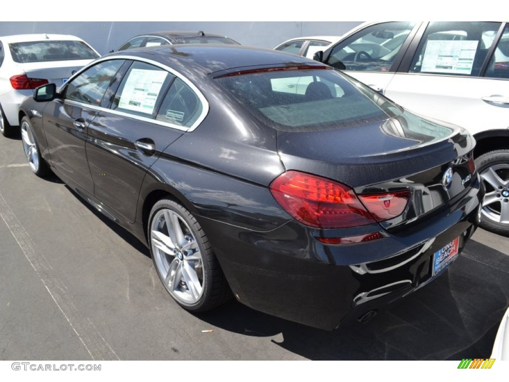 2013 6 Series 640i Gran Coupe - Black Sapphire Metallic / Black photo #4