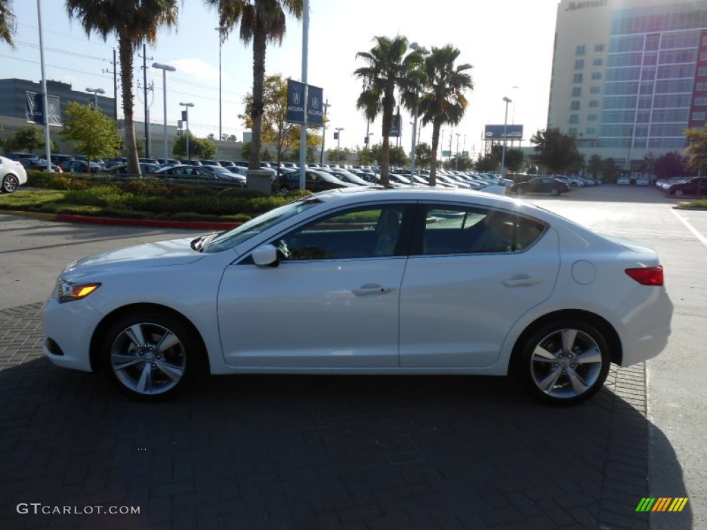 2013 ILX 2.0L Premium - Bellanova White Pearl / Parchment photo #4