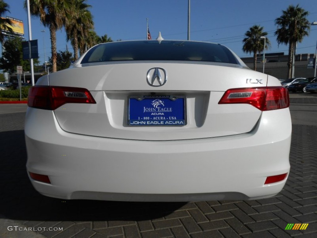 2013 ILX 2.0L Premium - Bellanova White Pearl / Parchment photo #6