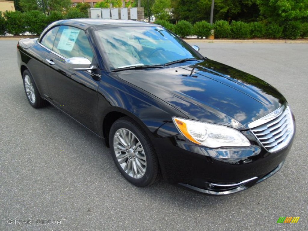 Black 2013 Chrysler 200 Limited Hard Top Convertible Exterior Photo #71113514