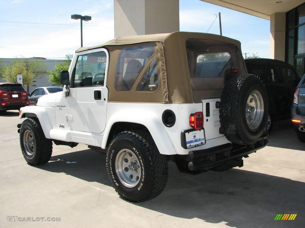 1998 Wrangler Sahara 4x4 - Stone White / Khaki photo #5
