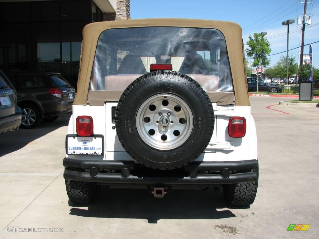 1998 Wrangler Sahara 4x4 - Stone White / Khaki photo #6