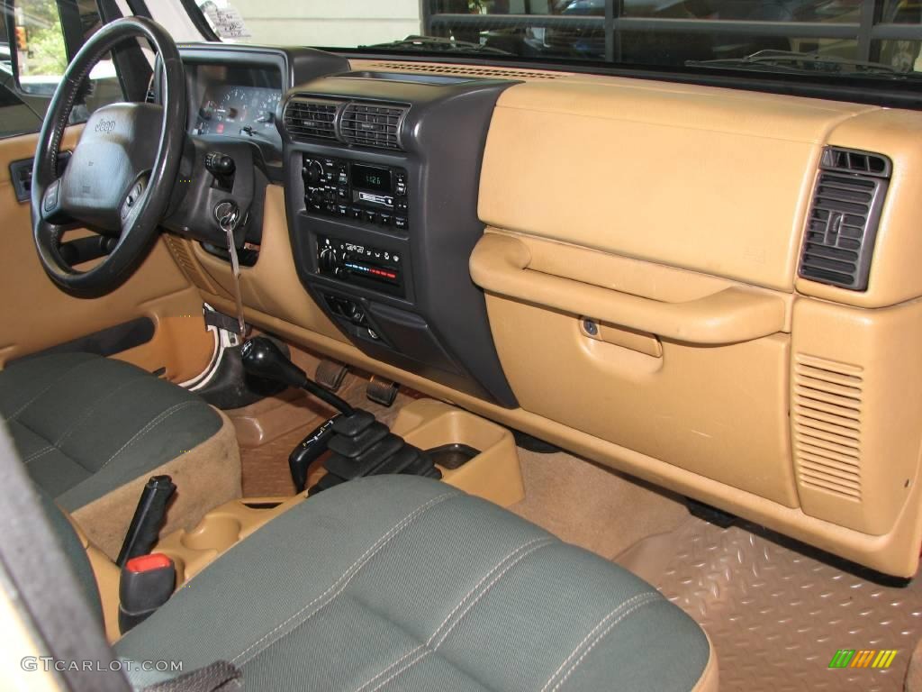 1998 Wrangler Sahara 4x4 - Stone White / Khaki photo #12