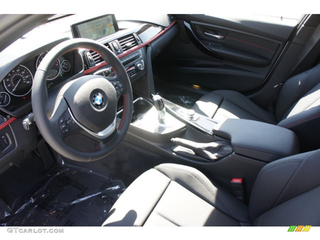 Black Interior 2013 BMW 3 Series 328i Sedan Photo #71115821