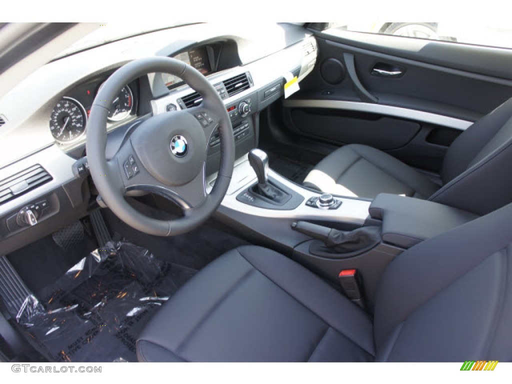 Black Interior 2013 BMW 3 Series 335i Coupe Photo #71116322