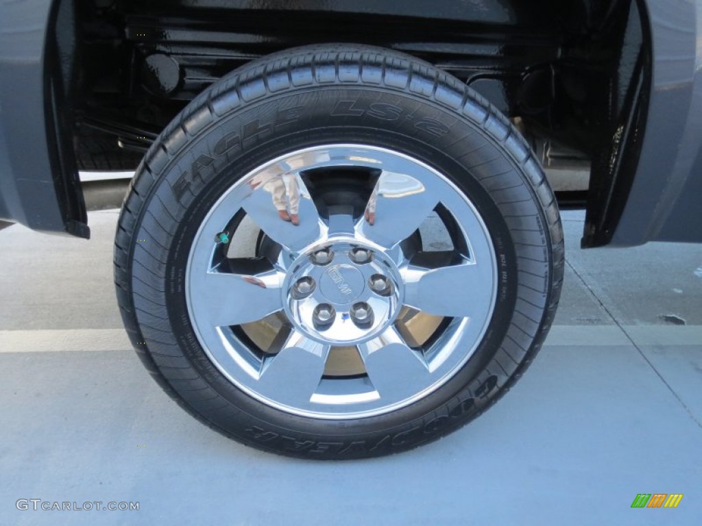 2011 Sierra 1500 SLE Crew Cab - Storm Gray Metallic / Ebony photo #13