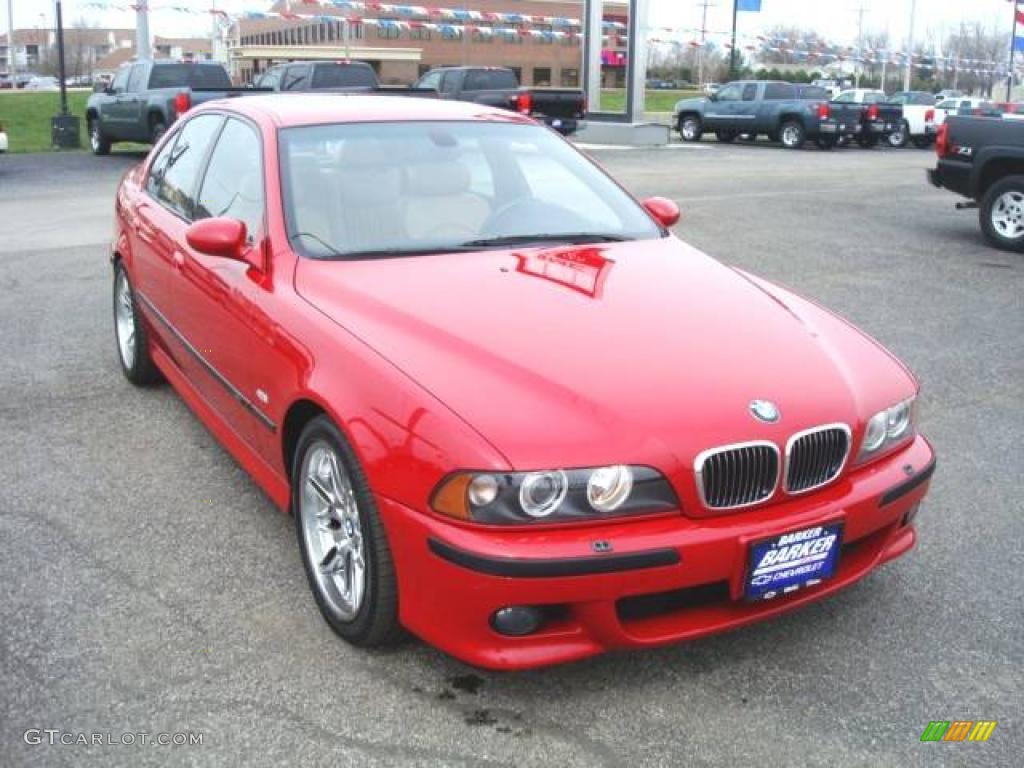 2001 M5 Sedan - Imola Red / Caramel photo #2