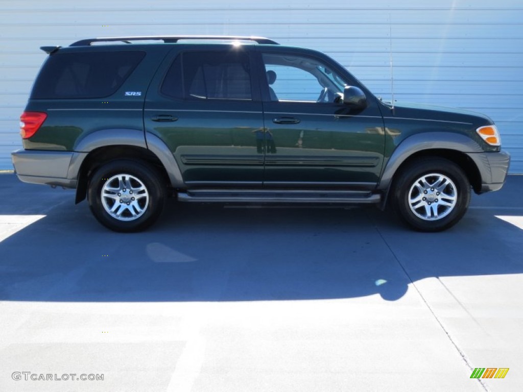 2004 Sequoia SR5 - Imperial Jade Green Mica / Oak photo #2