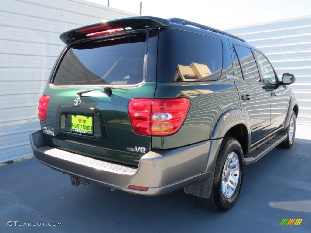 2004 Sequoia SR5 - Imperial Jade Green Mica / Oak photo #3