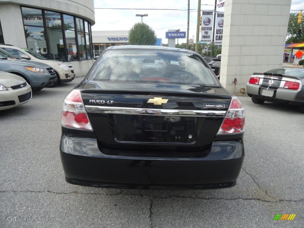 2010 Aveo LT Sedan - Black Granite / Charcoal photo #5