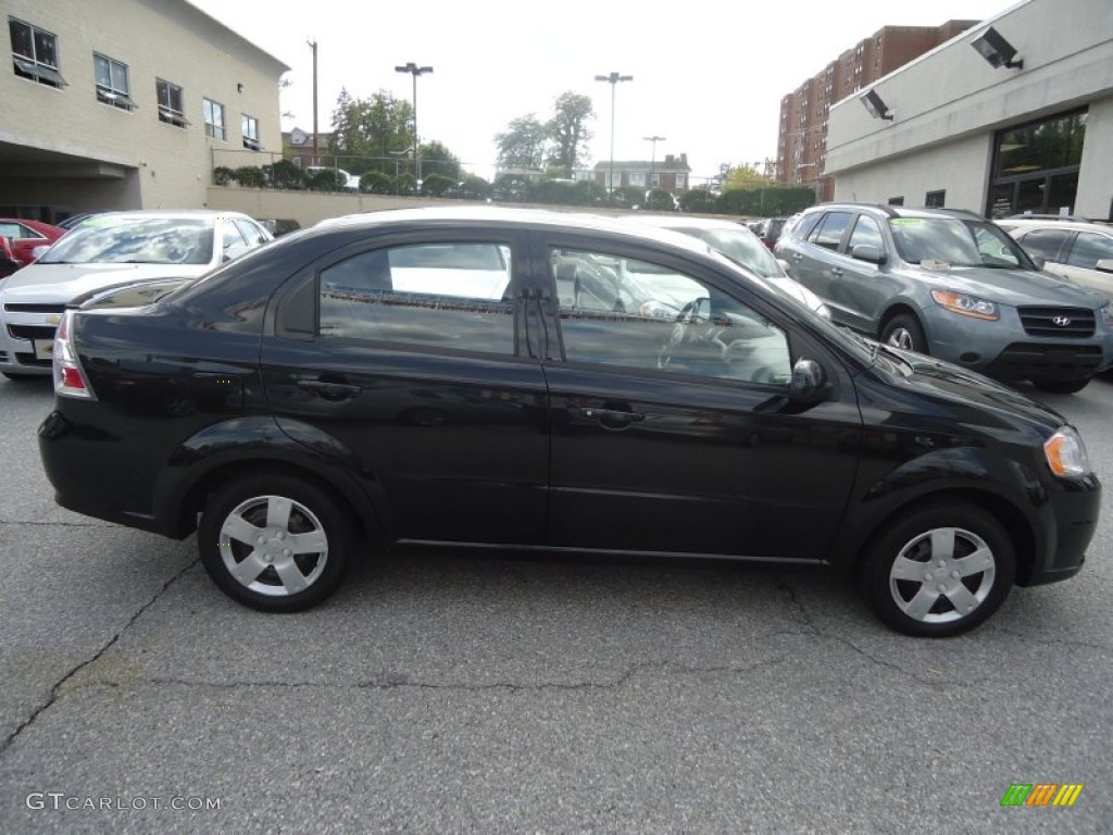 2010 Aveo LT Sedan - Black Granite / Charcoal photo #7