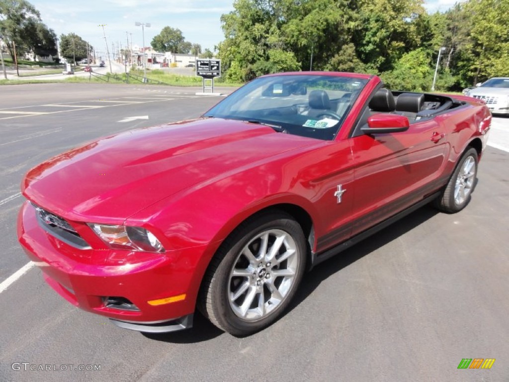 Red Candy Metallic 2010 Ford Mustang V6 Premium Convertible Exterior Photo #71118338