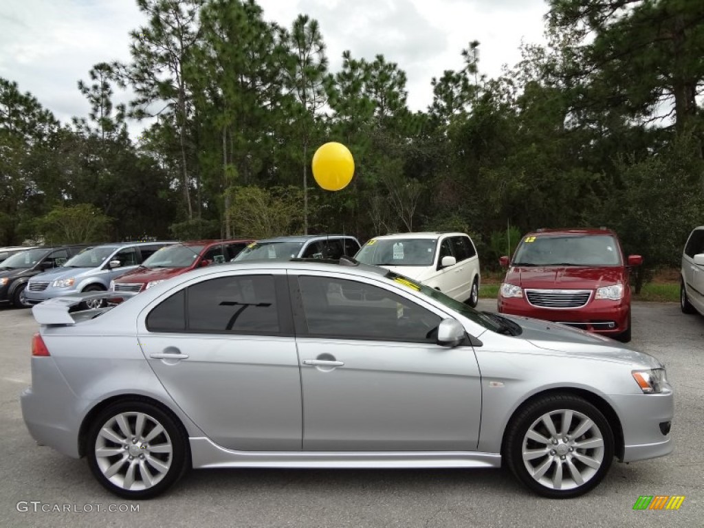 Apex Silver Metallic 2009 Mitsubishi Lancer GTS Exterior Photo #71118683