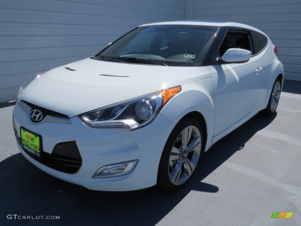 2013 Veloster  - Century White / Black photo #6