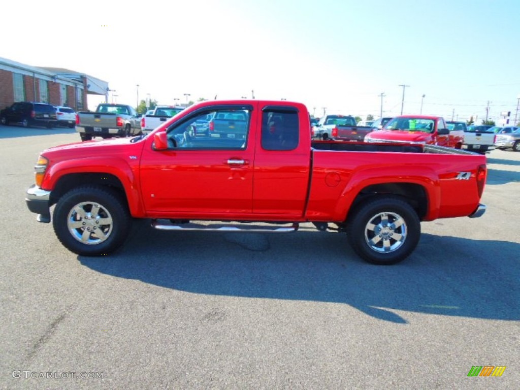 2009 Colorado LT Extended Cab 4x4 - Victory Red / Ebony photo #3