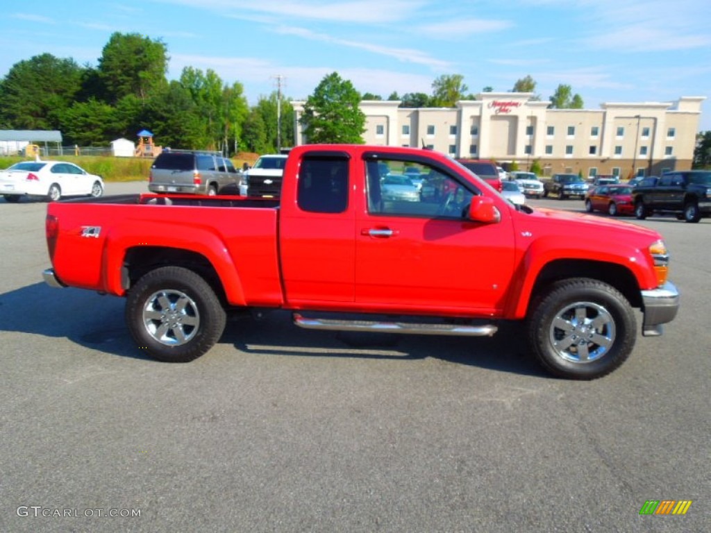 2009 Colorado LT Extended Cab 4x4 - Victory Red / Ebony photo #4