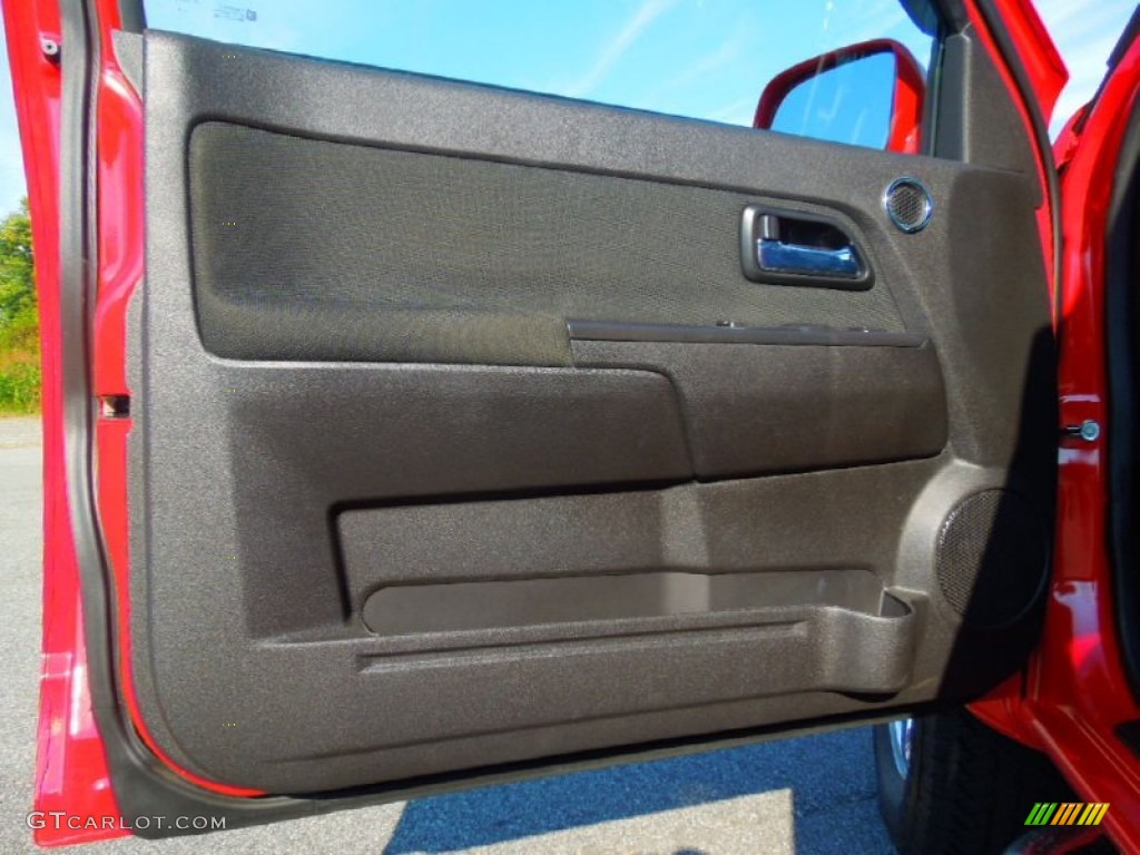 2009 Chevrolet Colorado LT Extended Cab 4x4 Ebony Door Panel Photo #71120371