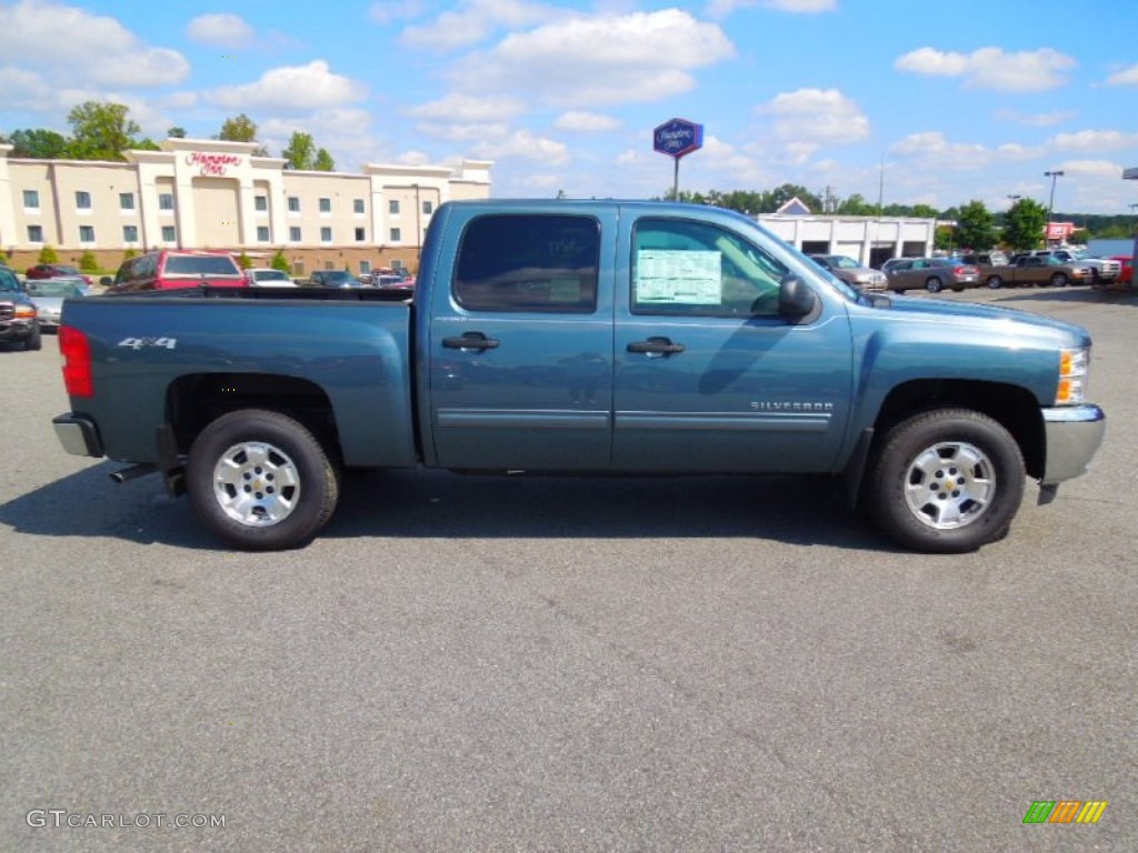 2012 Silverado 1500 LT Crew Cab 4x4 - Blue Granite Metallic / Ebony photo #4