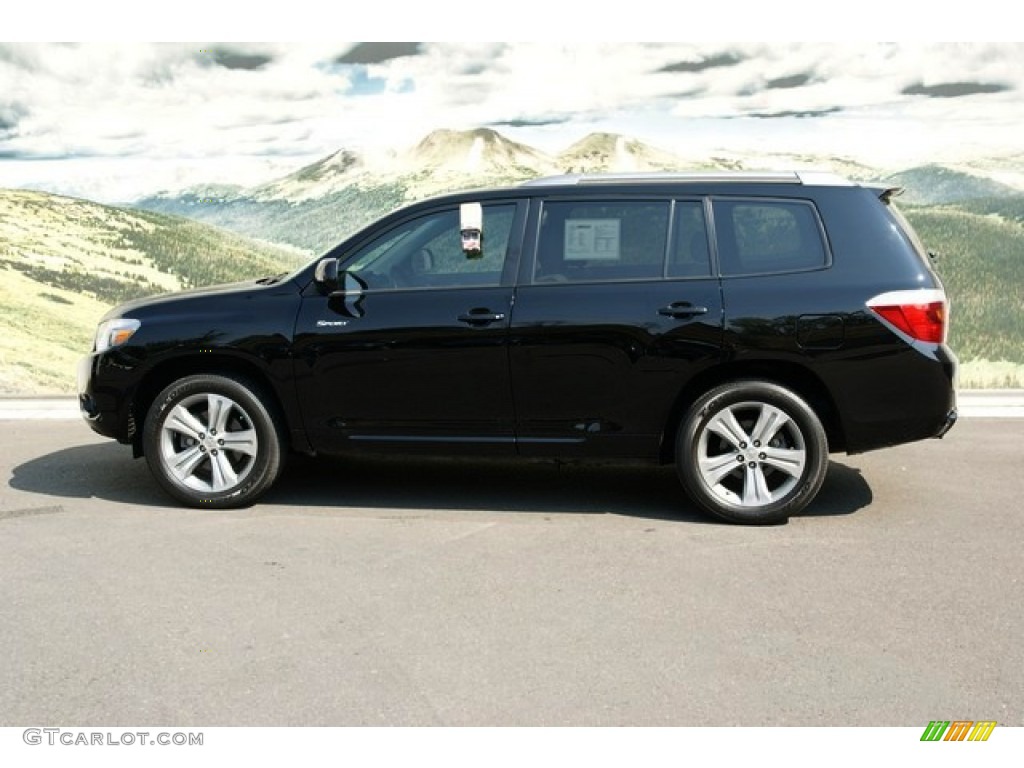 2010 Highlander Sport 4WD - Black / Ash photo #5