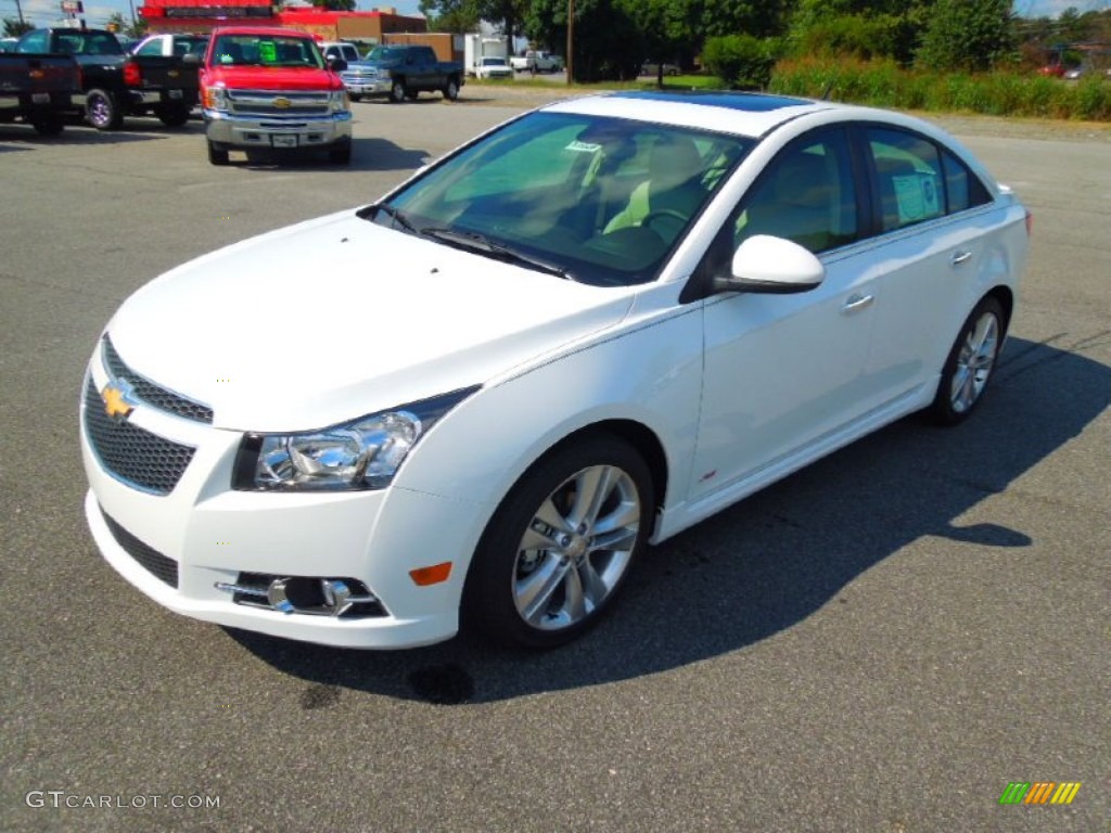 2013 Cruze LTZ/RS - Summit White / Cocoa/Light Neutral photo #2
