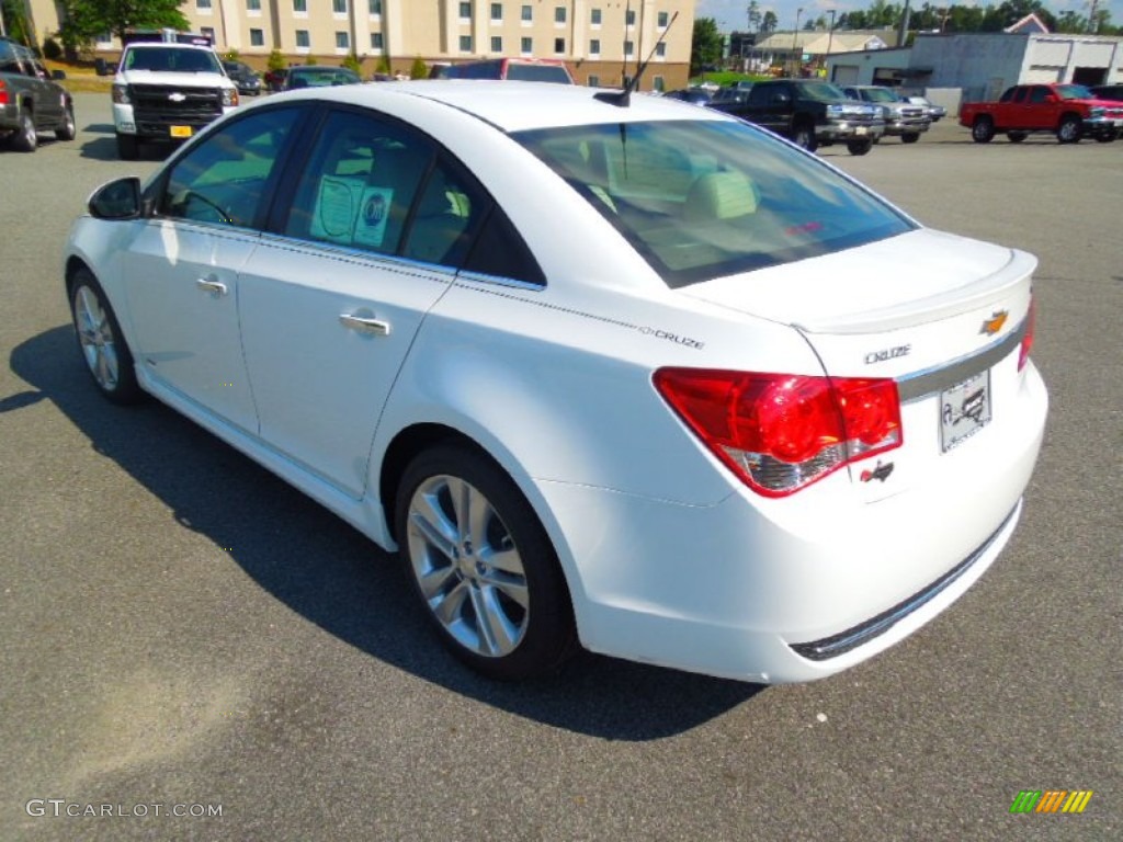 2013 Cruze LTZ/RS - Summit White / Cocoa/Light Neutral photo #5