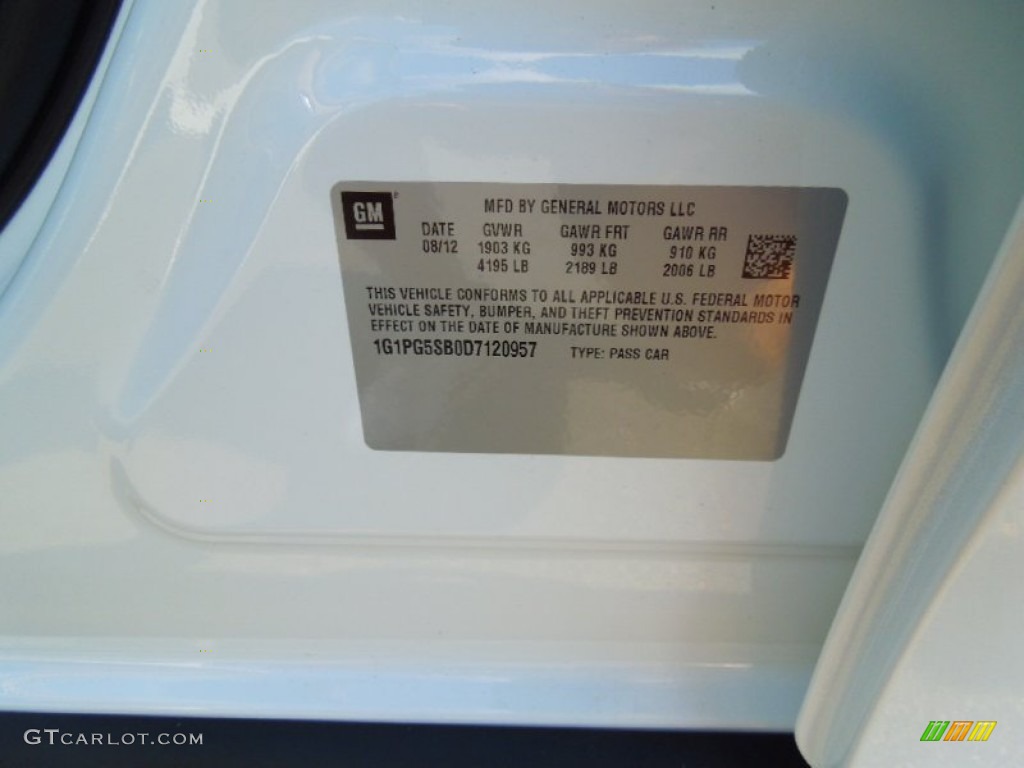 2013 Cruze LTZ/RS - Summit White / Cocoa/Light Neutral photo #7