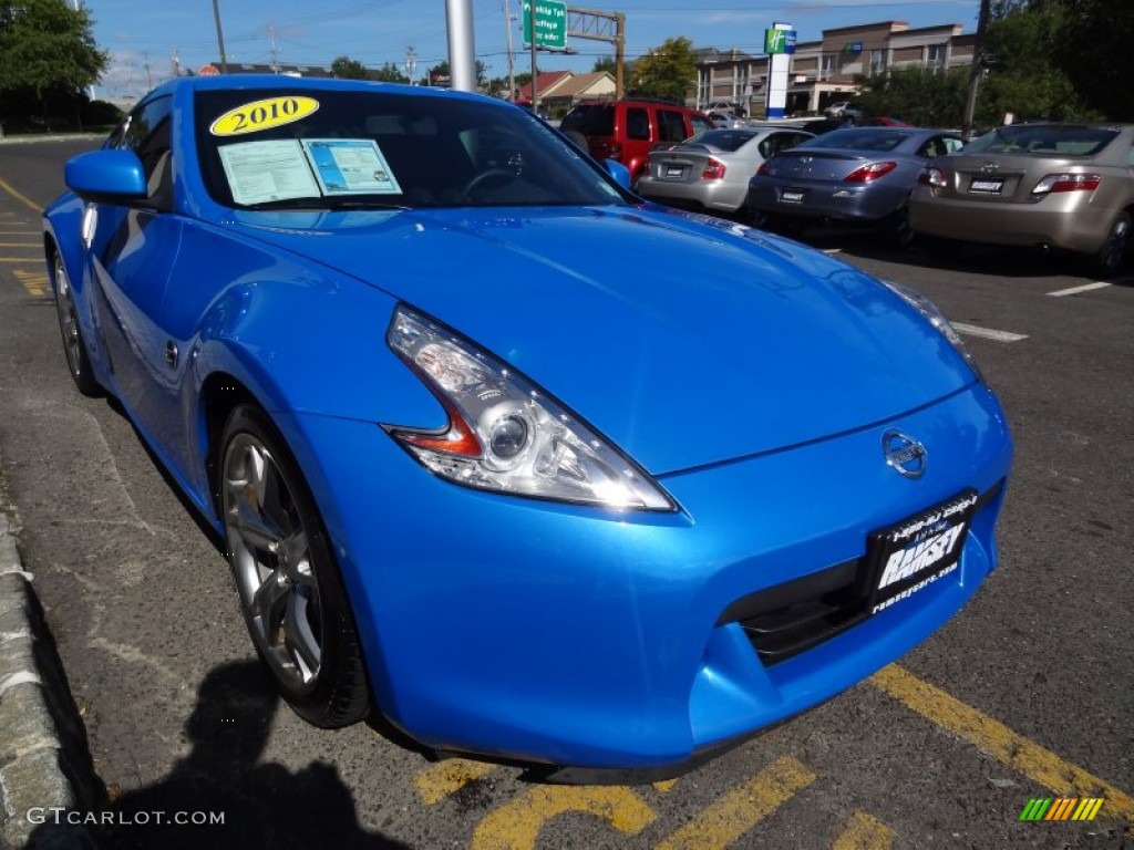 2010 370Z Sport Coupe - Monterey Blue / Black Cloth photo #11