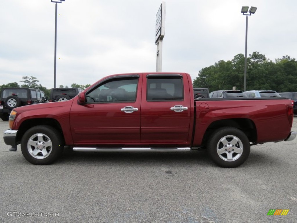 Merlot Jewel Red Metallic 2011 GMC Canyon SLE Crew Cab Exterior Photo #71126108