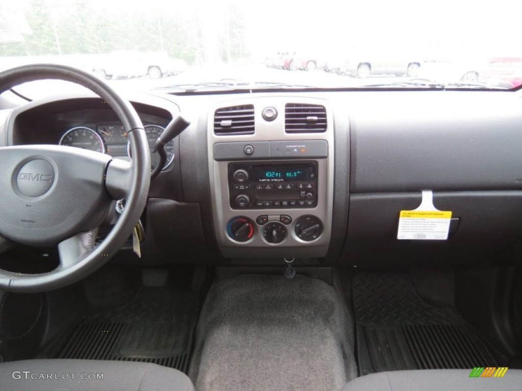2011 GMC Canyon SLE Crew Cab Ebony Dashboard Photo #71126225