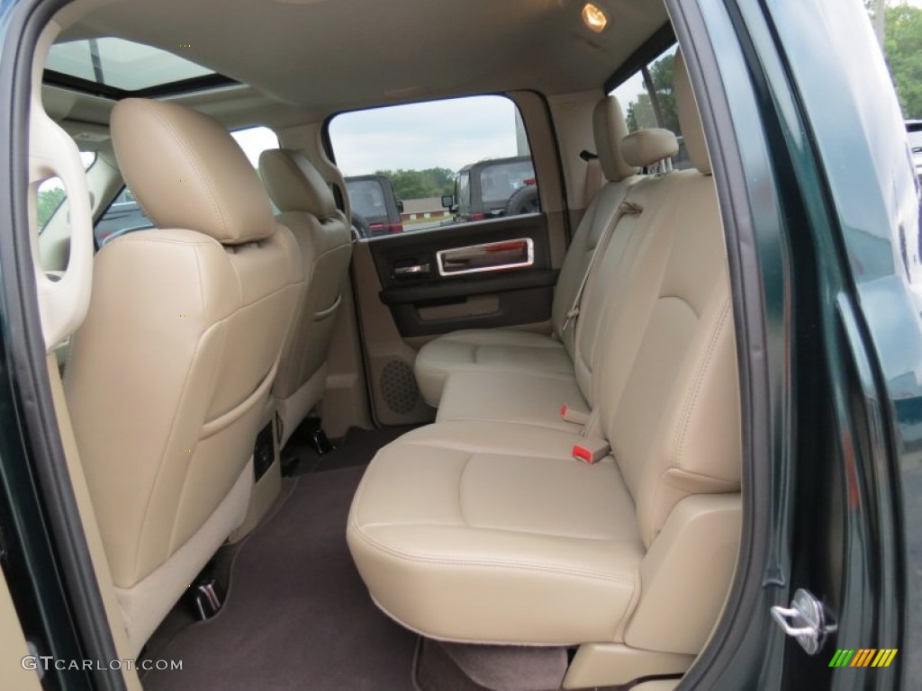 2011 Ram 1500 Laramie Crew Cab - Hunter Green Pearl / Light Pebble Beige/Bark Brown photo #14