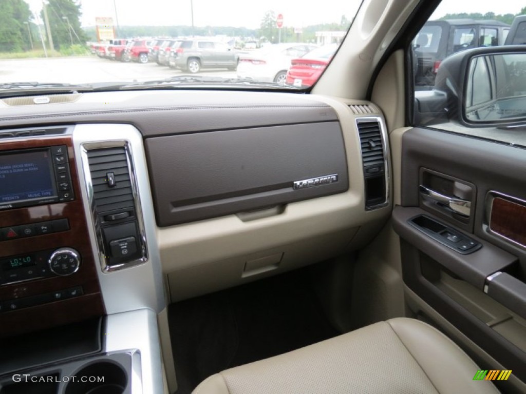 2011 Ram 1500 Laramie Crew Cab - Hunter Green Pearl / Light Pebble Beige/Bark Brown photo #19